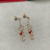 692fdbc299f2d84055c8b1c2 Kylin Red Agate Three Gourd Stud Earrings