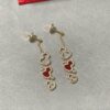 692fdbc399f2d84055c8b1c4 Kylin Red Agate Three Gourd Stud Earrings