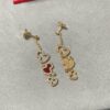 692fdbc499f2d84055c8b1c8 Kylin Red Agate Three Gourd Stud Earrings