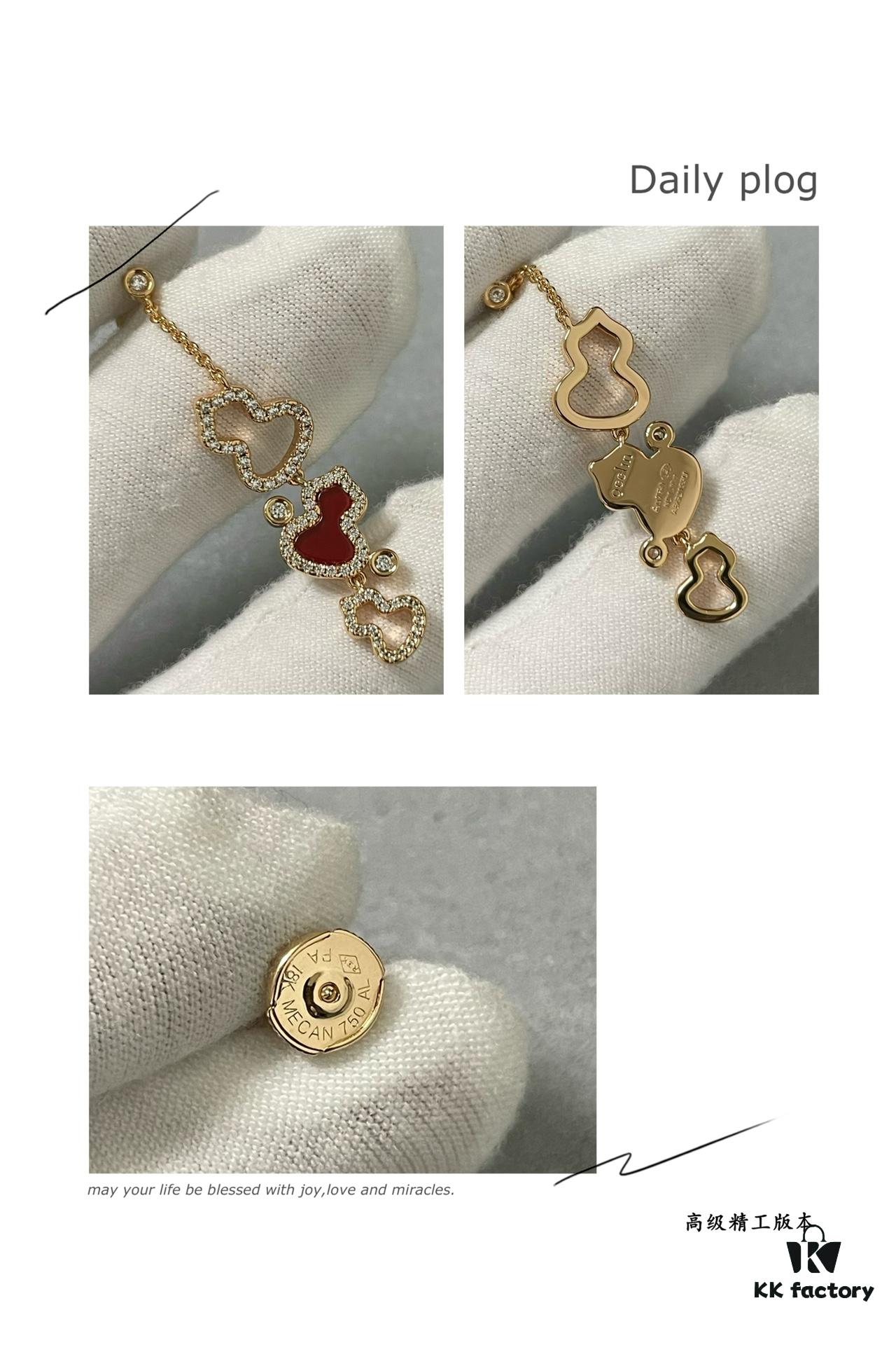 692fdbc499f2d84055c8b1c9 Kylin Red Agate Three Gourd Stud Earrings