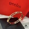 692fdbd199f2d84055c8b1dc Qeelin 2022 New Arrival Hollow Full Diamond Gourd Bangle, High Jewelry Combining Chinese Elements with Modern Design, Blossom-Inspired Wulu Shape, Celebrating Spring and Fortune in Timeless Style, Crafted in Premium V Gold with Platinum and Rose Gold Options