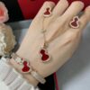 692fdbd799f2d84055c8b1e5 V Gold Qeelin Carved Red Agate Gourd Bracelet 🌹 Adorable Design 😍 Elegant Silhouette with Minimalist Lines 🥰 Sophisticated and Chic 👍👍