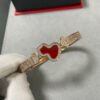 692fdbd799f2d84055c8b1e6 V Gold Qeelin Carved Red Agate Gourd Bracelet 🌹 Adorable Design 😍 Elegant Silhouette with Minimalist Lines 🥰 Sophisticated and Chic 👍👍
