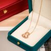 692fdbdd99f2d84055c8b1ef Brand New Wulu Legend Series Gourd Necklace, Rose Gold with Diamond and Red Enamel Accents