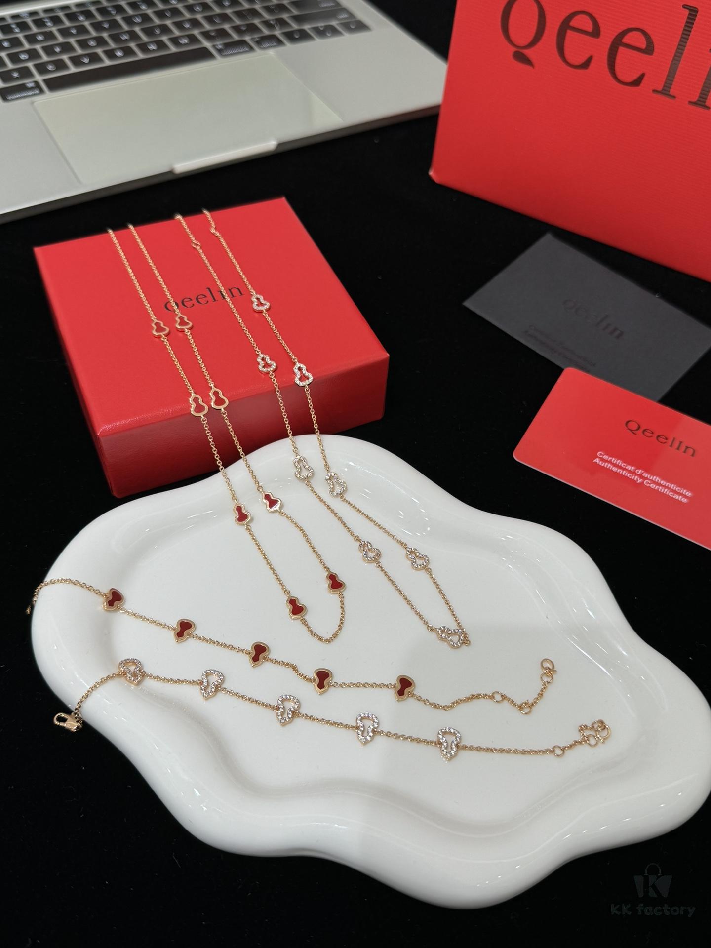 692fdbf199f2d84055c8b214 Q*eelin Qilin 2024 New Wulu Series Eight Blessings Necklace / Five Blessings Bracelet in Gift Box Packaging 🎁