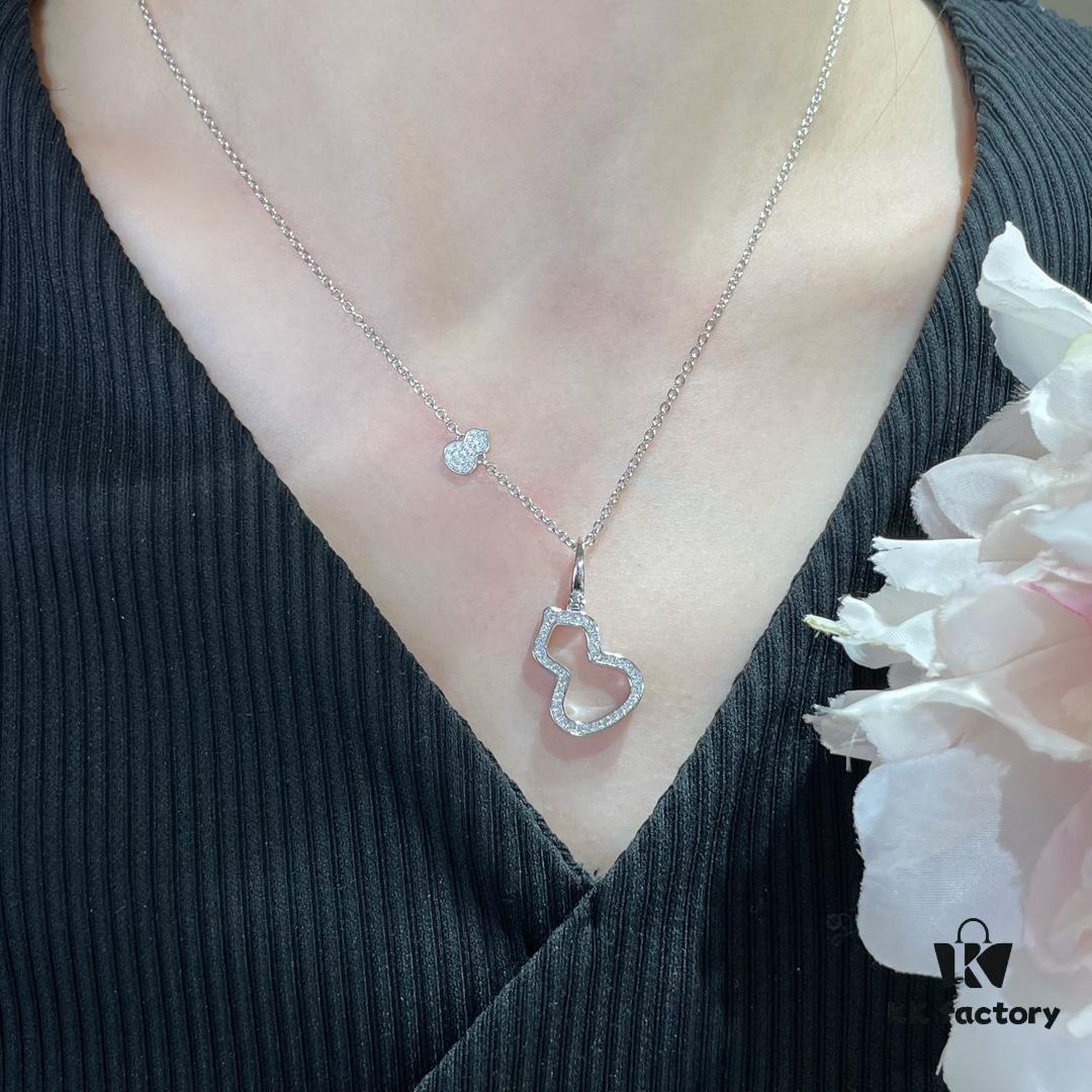 692fdbfb99f2d84055c8b223 Kirin Hollow-out Gourd Necklace, Stylish and Versatile with Thick Gold Plating and High-Carbon Brilliant Cut Zircon