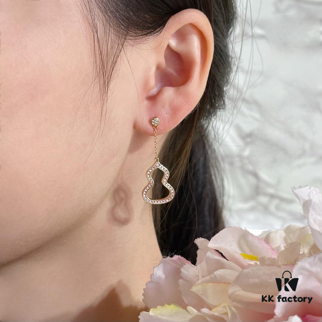 Qilin Yin-Yang Gourd Earrings