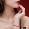 692fdc3299f2d84055c8b264 Qeelin Pixiu Diamond-Encrusted Gourd Red String Bracelet