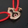 Qeelin Qilin Full Diamond Gourd Red String Bracelet