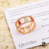 692fdc5099f2d84055c8b298 Hulu Wulu Series Ring, Composed of Eight Gourds, Hand-Set Diamonds, Thick Gold Plating for Long-Lasting Color Retention