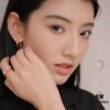 692fdc5999f2d84055c8b2a8 Qeelin Kissing Gourds Limited Edition Ring for Qixi Festival, Full Diamond, Openable Design, Symbolizing Companionship and Closeness