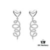 692fdc6c99f2d84055c8b2c1 HEFANG Jewelry Cream Twirl Earrings - Limited Edition Design, Ear Studs, Gift for Qixi Festival (Same Style as Zhou Yutong)