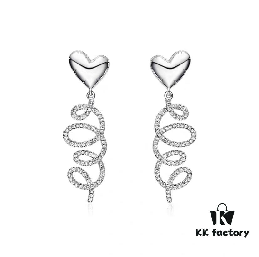 692fdc6c99f2d84055c8b2c1 HEFANG Jewelry Cream Twirl Earrings - Limited Edition Design, Ear Studs, Gift for Qixi Festival (Same Style as Zhou Yutong)