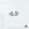 [Same as Zhou Yutong's Style] HEFANG Cream Spiral Stud Earrings, Elegant Design Ear Jewelry for Valentine's Day Gift