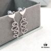 692fdc7199f2d84055c8b2c8 HEFANG Jewelry Cream Twirl Earrings - Limited Edition Design, Ear Studs, Gift for Qixi Festival (Same Style as Zhou Yutong)