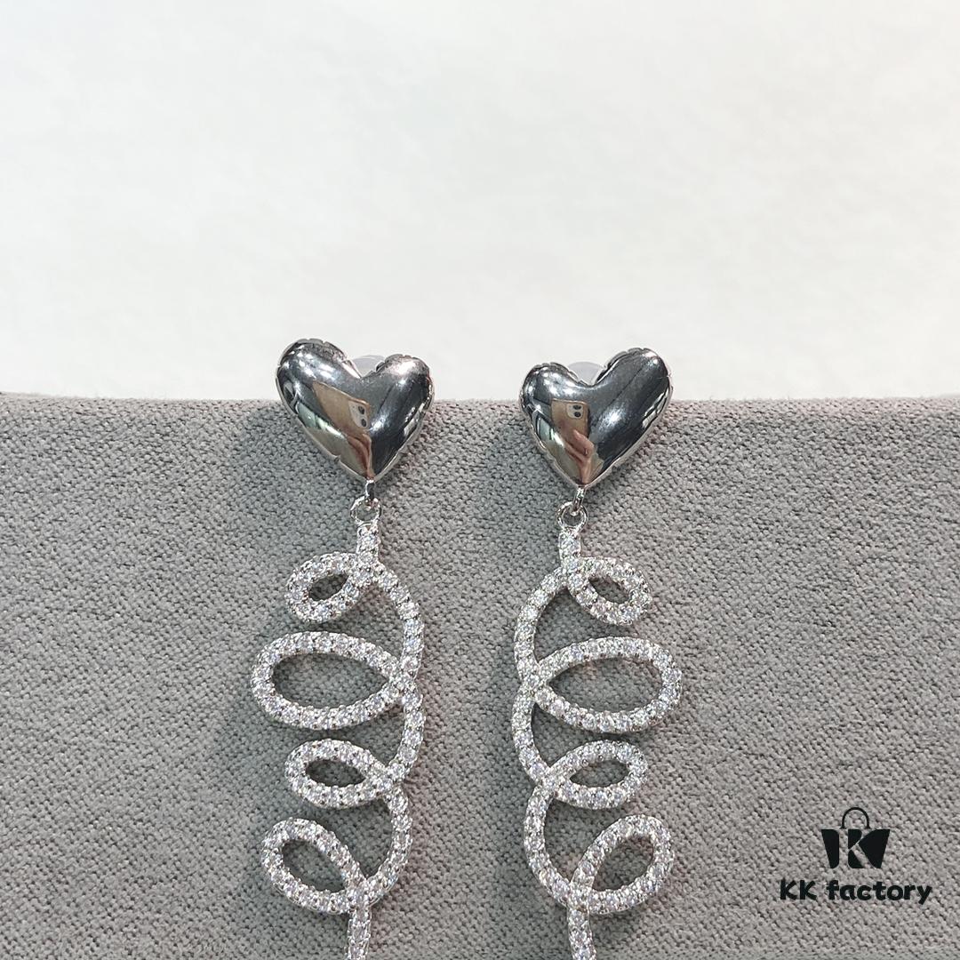 692fdc7199f2d84055c8b2c9 HEFANG Jewelry Cream Twirl Earrings - Limited Edition Design, Ear Studs, Gift for Qixi Festival (Same Style as Zhou Yutong)