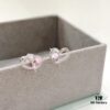 He Fang Creamy Sweetheart Stud Earrings