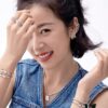 [Same Style as Zhou Yutong] Hefang Cream Spiral Stud Clip-on Earrings, Ear Cuff for Non-Pierced Ears, Women's Gift for Qixi Festival