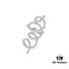 [Same Style as Zhou Yutong] Hefang Cream Spiral Stud Clip-on Earrings, Ear Cuff for Non-Pierced Ears, Women's Gift for Qixi Festival