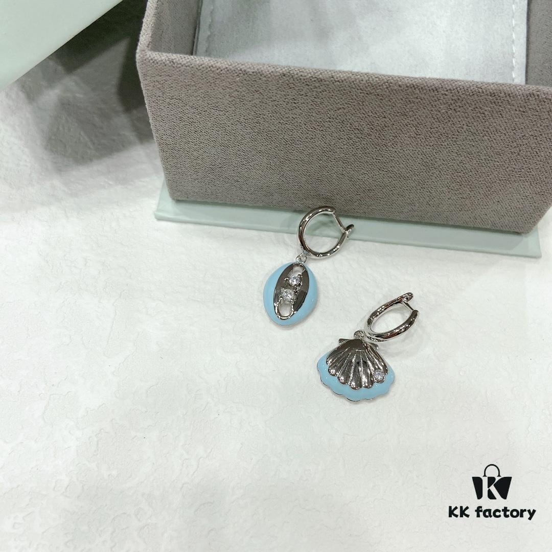 692fdc8299f2d84055c8b2ec Shell Pendant Earrings Studs, Women's Minimalist Luxury Personality Drop Earrings