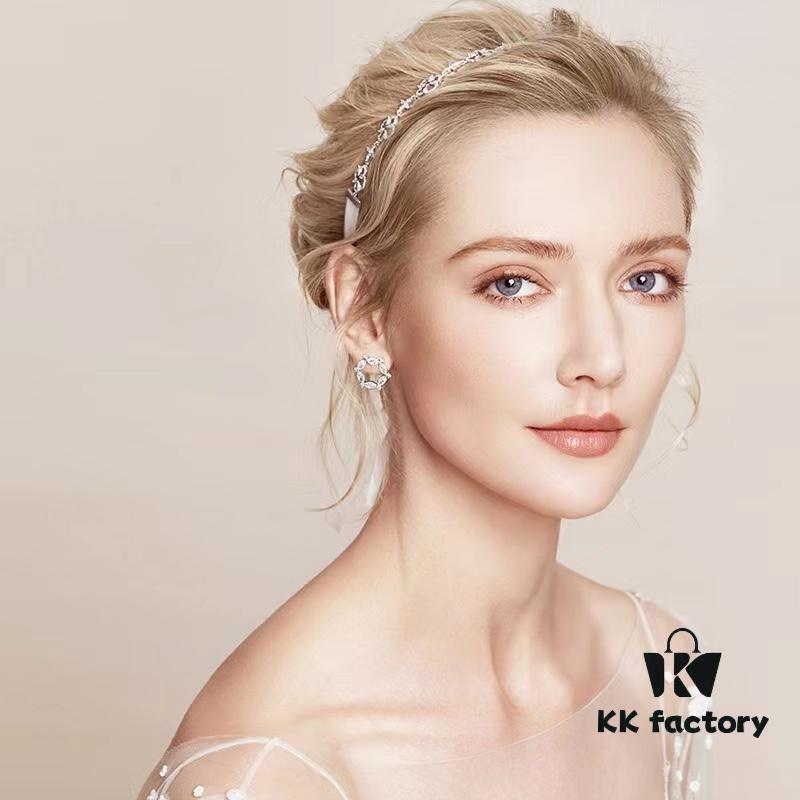 692fdc9399f2d84055c8b30e Qixi Gift 🎁 HEFANG Rose Window Stud Earrings, Ethereal Sterling Silver Ear Jewelry