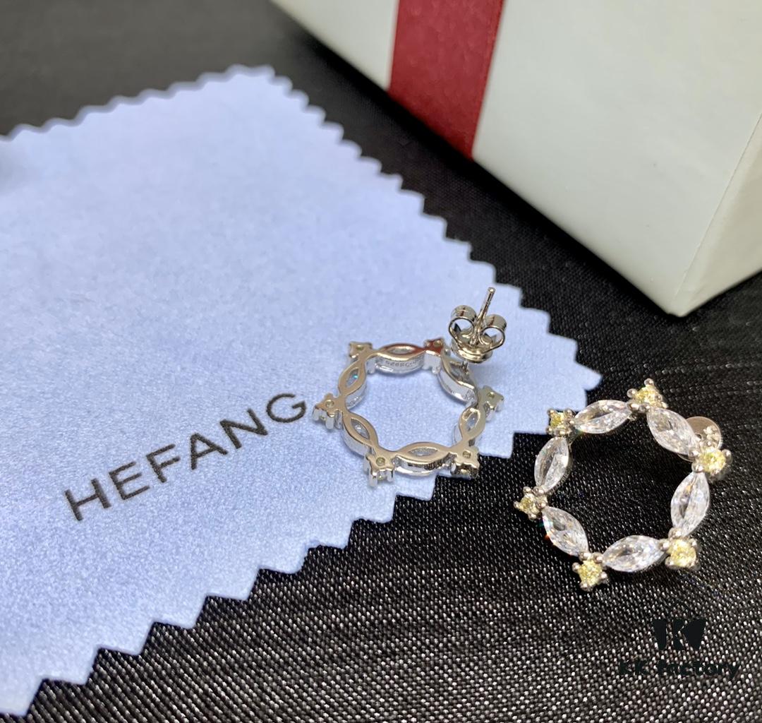 692fdc9499f2d84055c8b310 Qixi Gift 🎁 HEFANG Rose Window Stud Earrings, Ethereal Sterling Silver Ear Jewelry