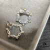 692fdc9499f2d84055c8b311 Qixi Gift 🎁 HEFANG Rose Window Stud Earrings, Ethereal Sterling Silver Ear Jewelry