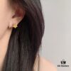 692fdc9a99f2d84055c8b31d Qixi Gift 🎁 HEFANG Jewelry Meteor Starfruit Earrings, Sweet and Stylish, Full Silver High Version with Logo