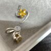 692fdc9c99f2d84055c8b321 Qixi Gift 🎁 HEFANG Jewelry Meteor Starfruit Earrings, Sweet and Stylish, Full Silver High Version with Logo