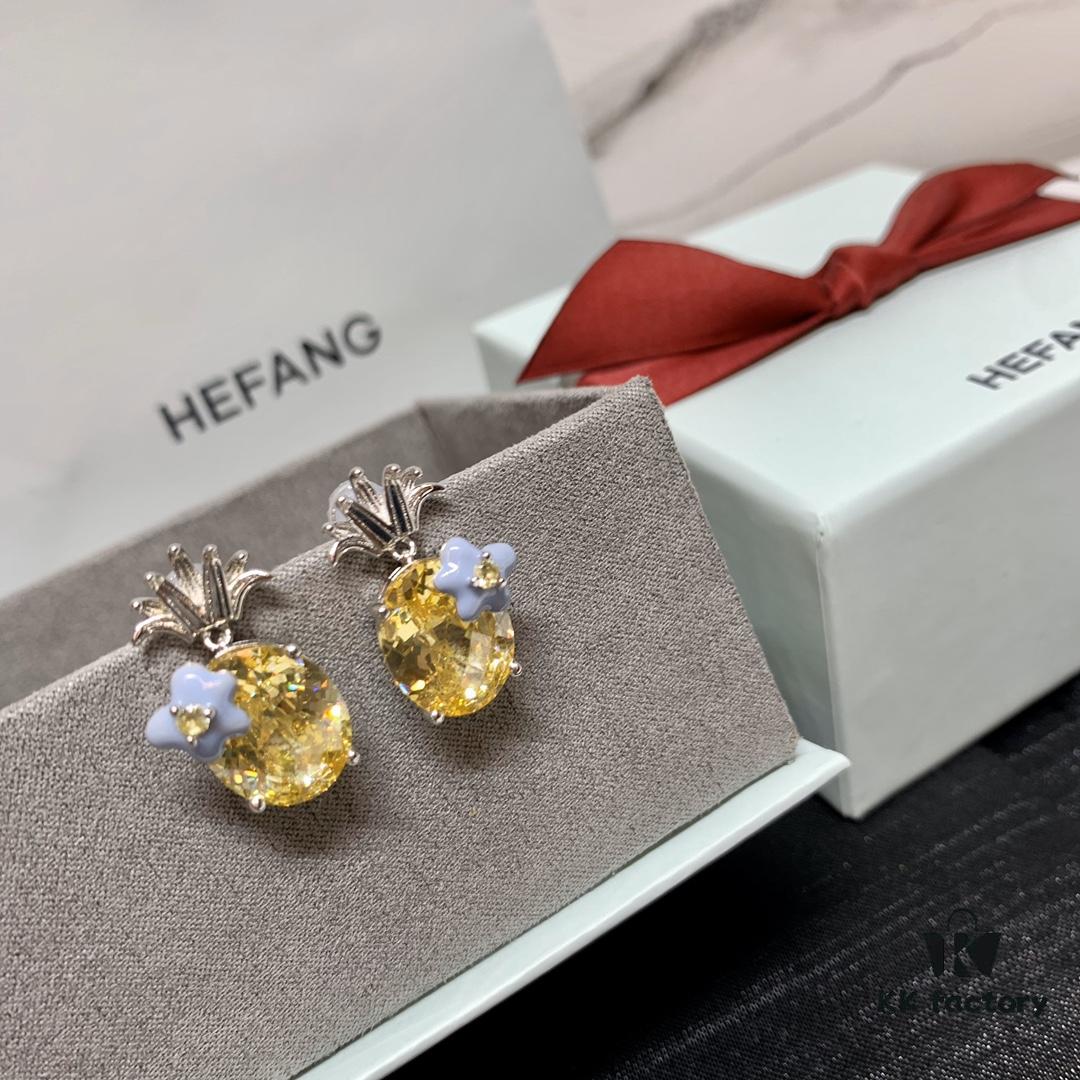 692fdca299f2d84055c8b32f Qixi Gift 🎁 HEFANG Pineapple Earrings 🍍 Perfect for Summer! Full Pure Silver High-End Version