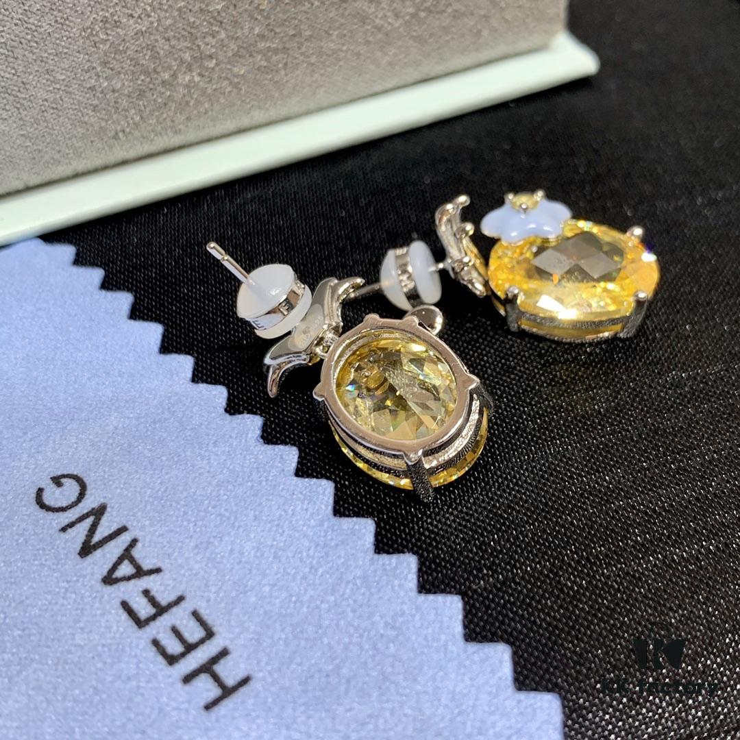 692fdca299f2d84055c8b330 Qixi Gift 🎁 HEFANG Pineapple Earrings 🍍 Perfect for Summer! Full Pure Silver High-End Version