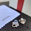692fdcad99f2d84055c8b343 Qixi Gift 🎁 HEFANG Barbie Sweet Heart Earrings, Crystal Clear Design