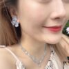 692fdcba99f2d84055c8b356 Qixi Gift 🎁 HEFANG Blue Iris Earrings Elegant Floral Design