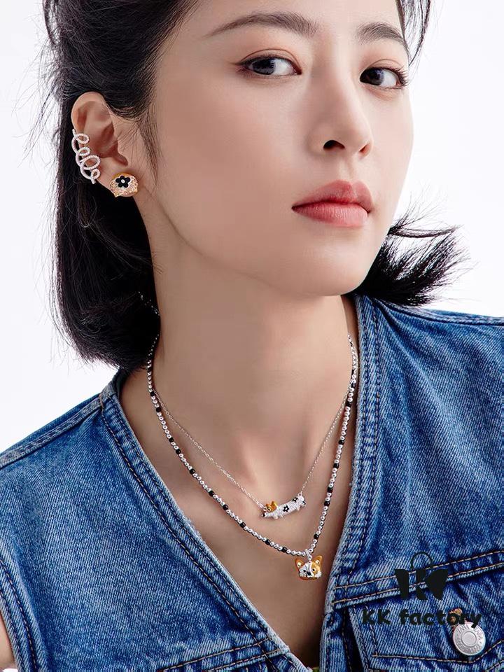 692fdcc499f2d84055c8b366 HEFANG Xiao Hua Corgi Collar Chain, Lightweight Luxury Unique Design Necklace, Qixi Gift (Same Style as Zhou Yutong)