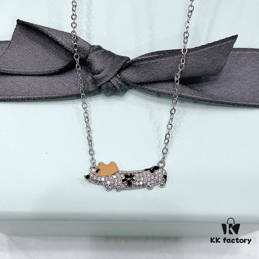 692fdcc799f2d84055c8b369 HEFANG Xiao Hua Corgi Collar Chain, Lightweight Luxury Unique Design Necklace, Qixi Gift (Same Style as Zhou Yutong)