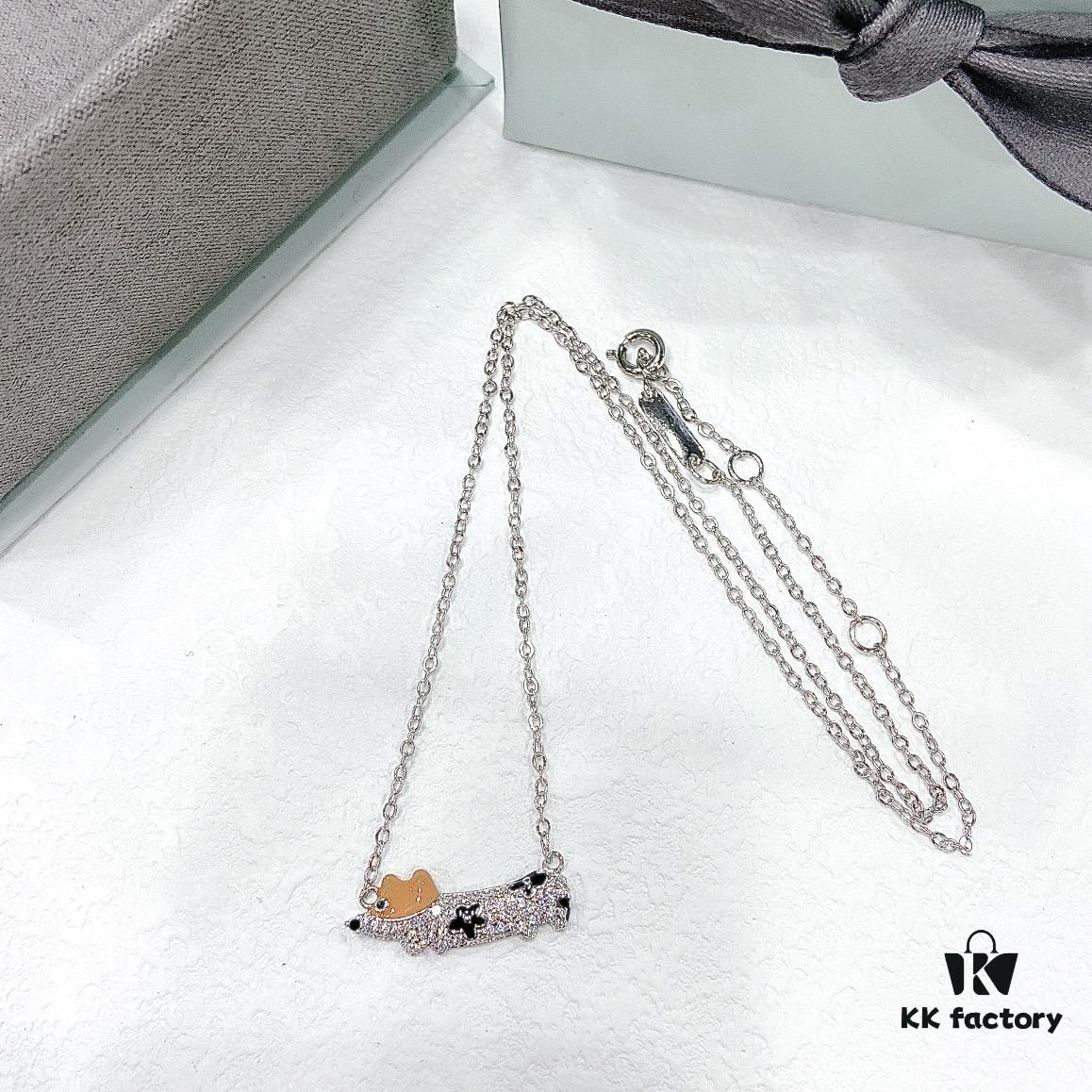 692fdcc799f2d84055c8b36a HEFANG Xiao Hua Corgi Collar Chain, Lightweight Luxury Unique Design Necklace, Qixi Gift (Same Style as Zhou Yutong)