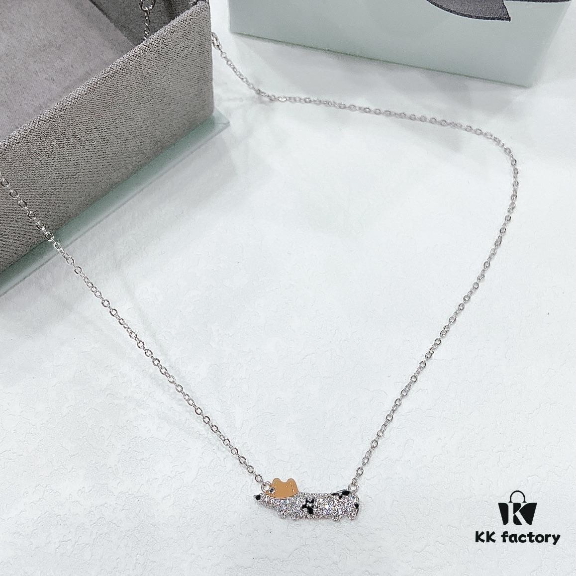 692fdcc799f2d84055c8b36b HEFANG Xiao Hua Corgi Collar Chain, Lightweight Luxury Unique Design Necklace, Qixi Gift (Same Style as Zhou Yutong)