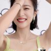 [Same as Zhou Yutong] HEFANG Creamy Little Flower Necklace, Ins-style Unique Collar Chain, Gift for Qixi Festival