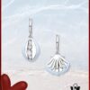 692fdcd499f2d84055c8b37b Qixi Gift 🎁 HEFANG Jewelry Sea Shell Asymmetric Sterling Silver Earrings