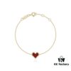 692fdcd999f2d84055c8b385 HEFANG Jewelry Declaration Ladies' Diamond Heart Pendant, Minimalist Thin Bracelet Hand Chain