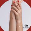 692fdcda99f2d84055c8b388 HEFANG Jewelry Declaration Ladies' Diamond Heart Pendant, Minimalist Thin Bracelet Hand Chain