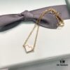 692fdcdc99f2d84055c8b389 HEFANG Jewelry Declaration Ladies' Diamond Heart Pendant, Minimalist Thin Bracelet Hand Chain