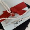 692fdd0f99f2d84055c8b3da HEFANG Jewelry Crystal Heart Necklace, 925 Sterling Silver Adjustable Pendant Chain, Shenyao Mengchen's Style Dainty Collar with Tiny Beads, Two Colors Available