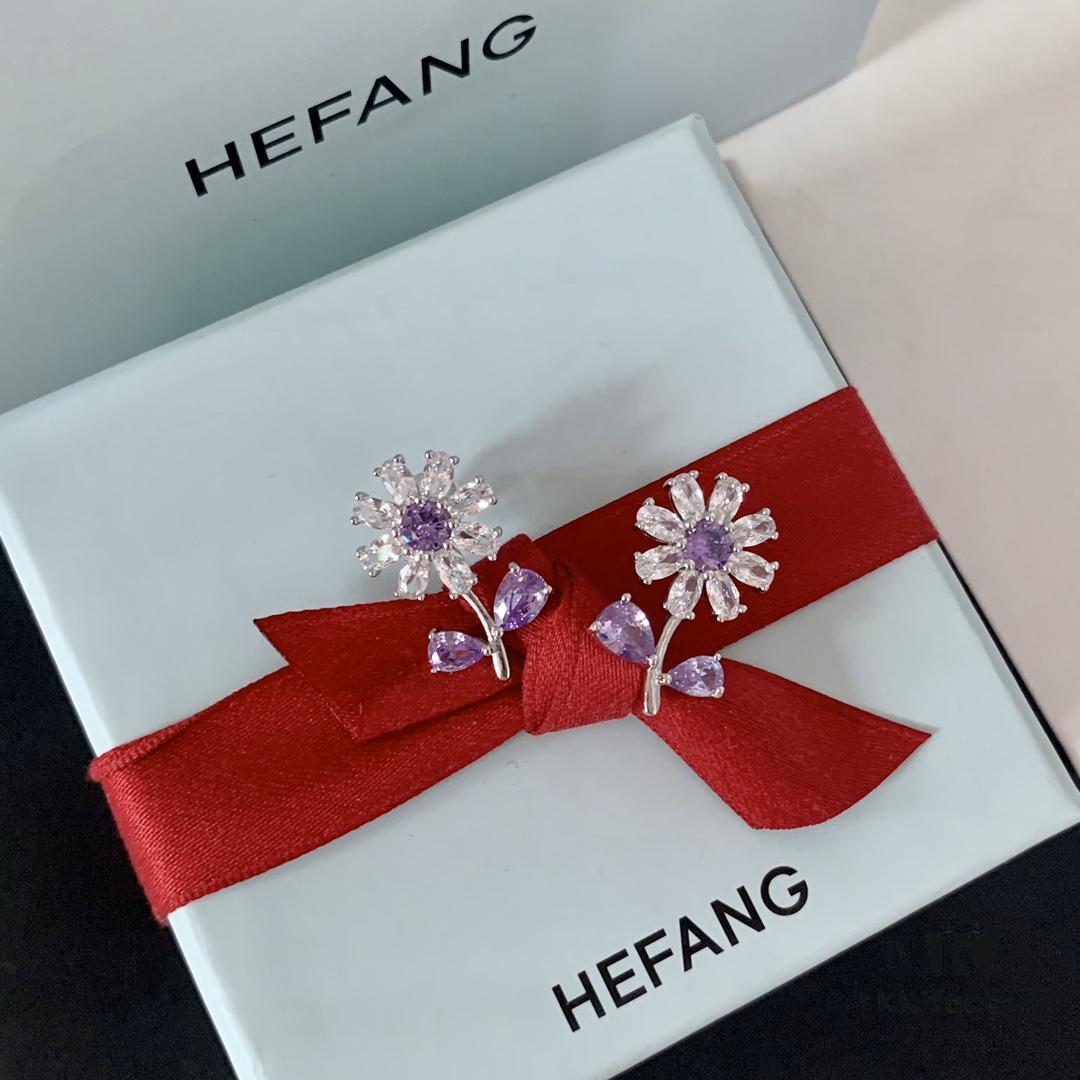 692fdd1499f2d84055c8b3e3 HEFANG Jewelry Summer Floral Earrings, Crystal-Clear and Exquisitely Delicate