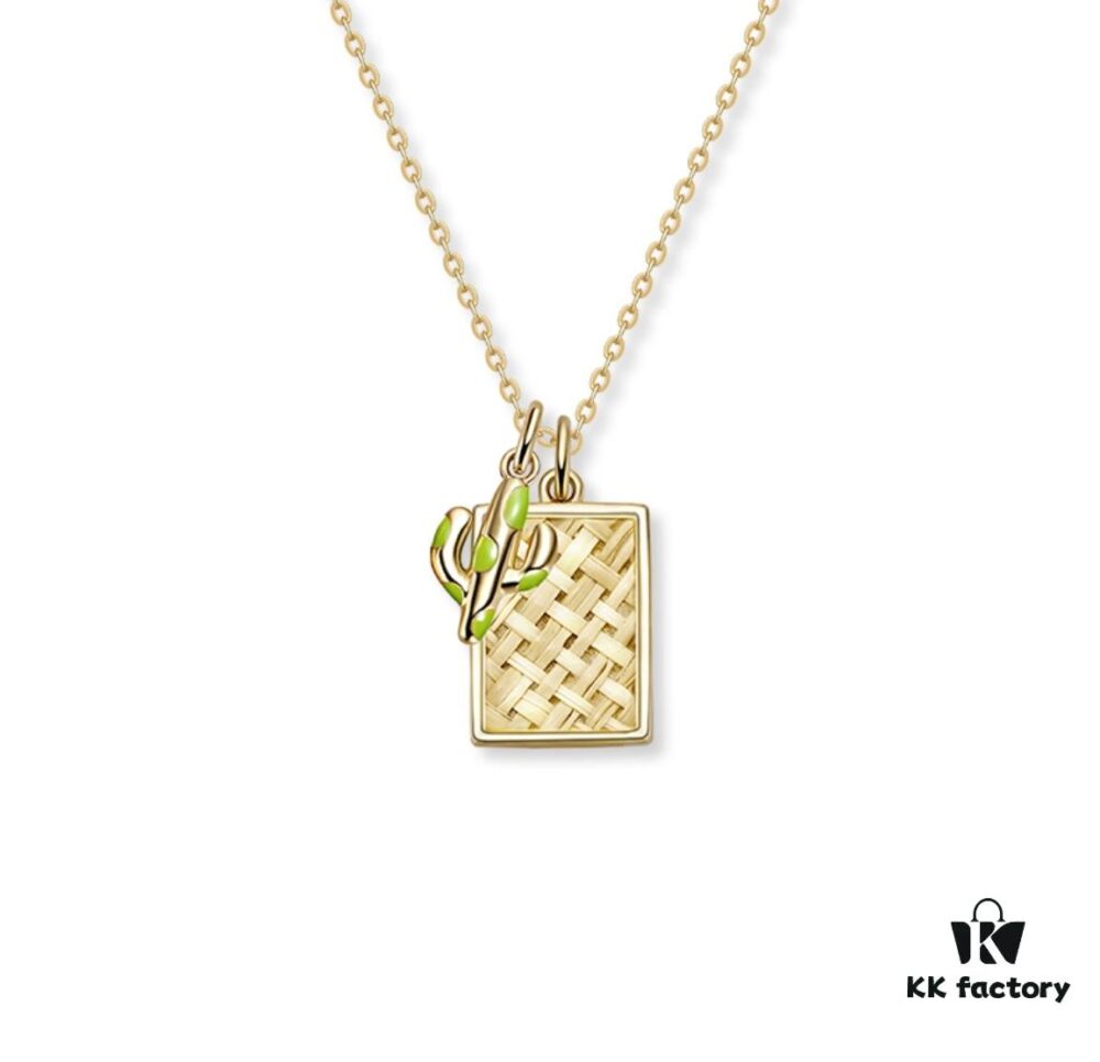 692fdd2299f2d84055c8b3fb Cactus Collarbone Chain, Boho Minimalist Necklace, Nature-Inspired Design, Instagram-Famous Unique Jewelry