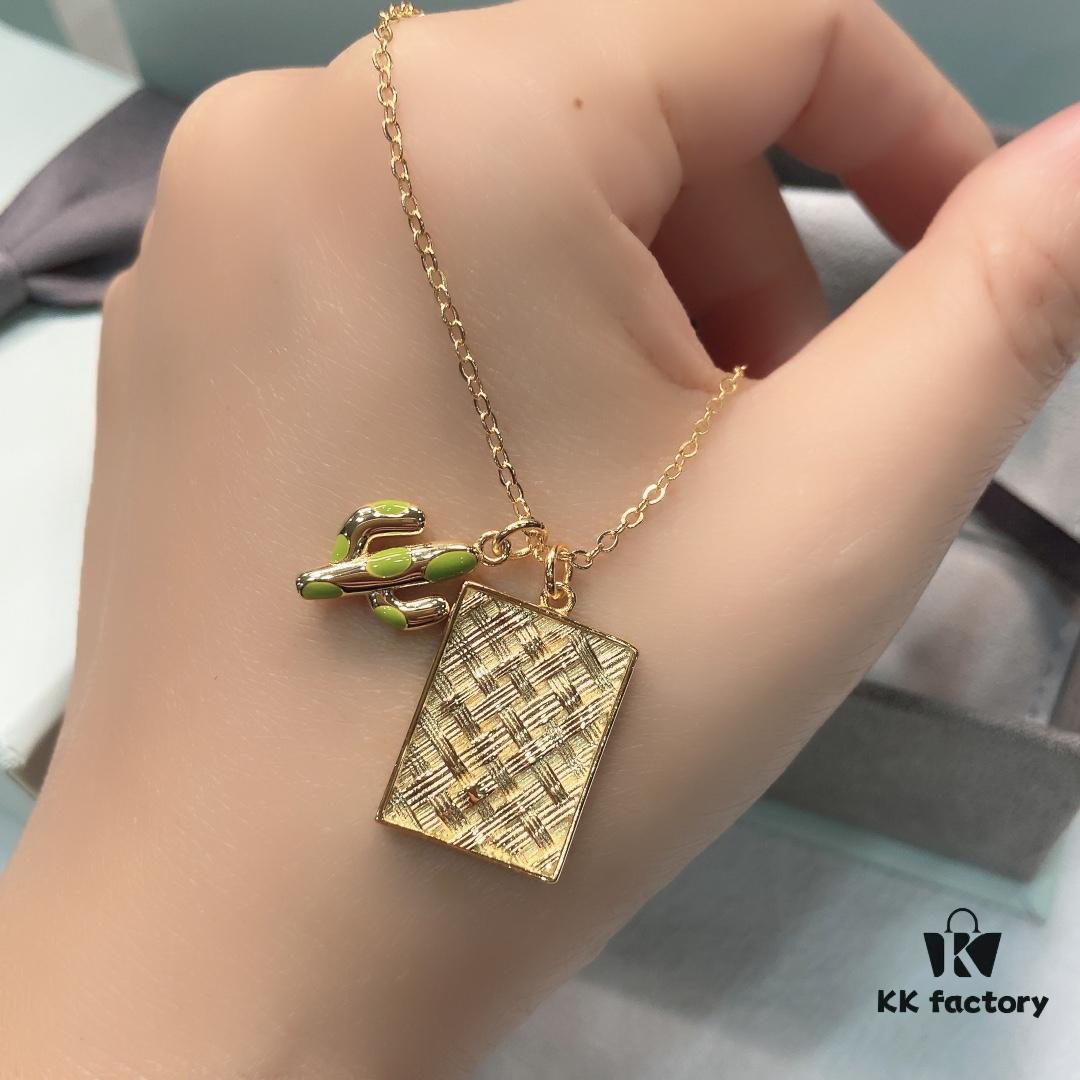 692fdd2299f2d84055c8b3fc Cactus Collarbone Chain, Boho Minimalist Necklace, Nature-Inspired Design, Instagram-Famous Unique Jewelry
