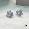 692fdd2e99f2d84055c8b41a New Arrival He Fang Blue Star Flower Stud Earrings, Fashionable and Unique Design, Minimalist Earrings Jewelry Gift for Girlfriend
