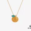 He Fang Da Ju Da Li Collarbone Chain, Same Style as Qiao Xin's Orange Citrus Necklace