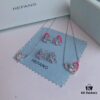 New Arrival ❤️ HEFANG Jewelry Barbie ✨ New Collection Ice Blue Stud Earrings, Ice Blue Necklace, Barbie Pink Stud Earrings, Barbie Pink Necklace