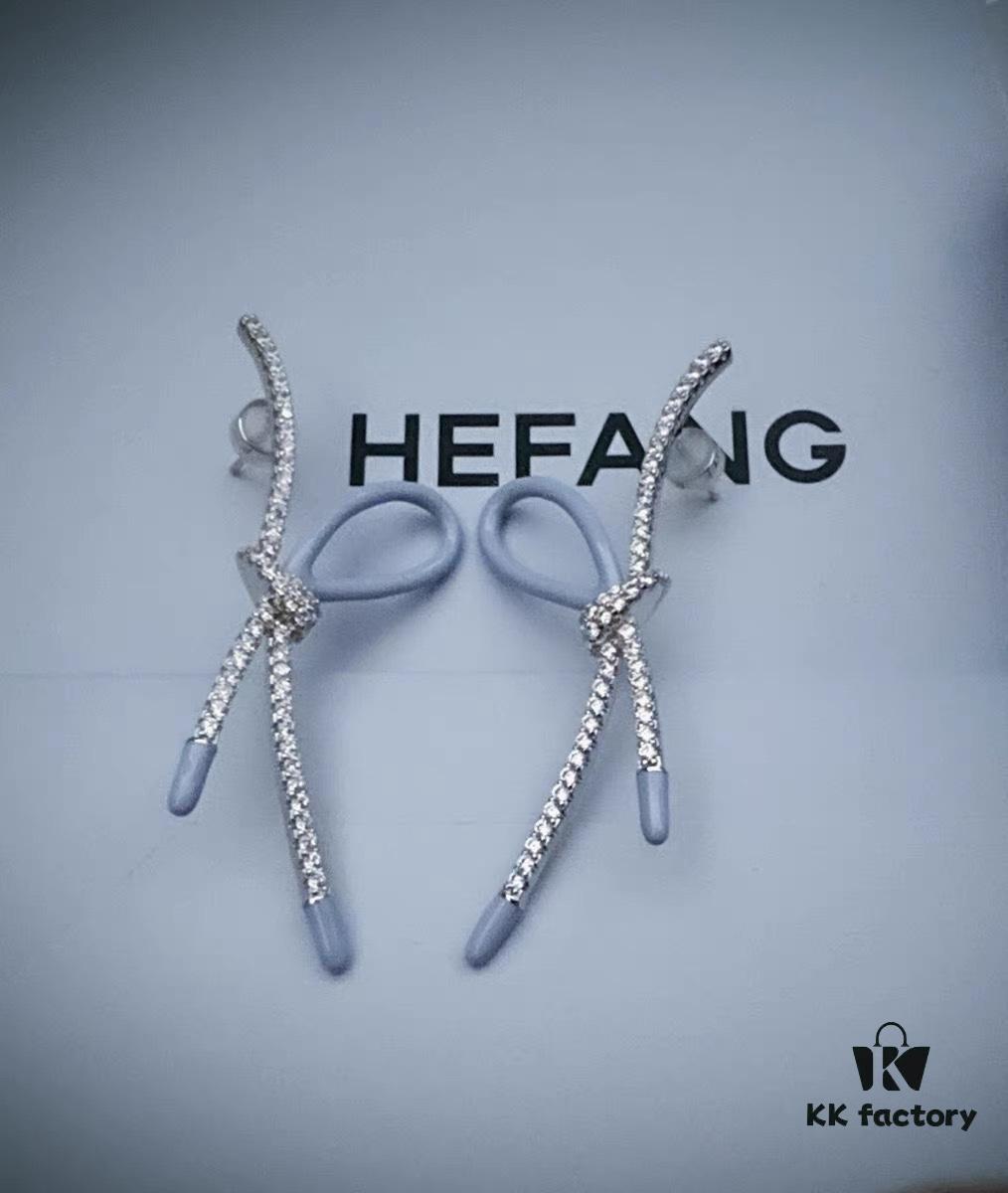 692fdd5799f2d84055c8b478 New Arrival ❤️ HEFANG Jewelry - Barbie ✨ New Collection Shiny Ribbon Stud Earrings, Three Colors Available